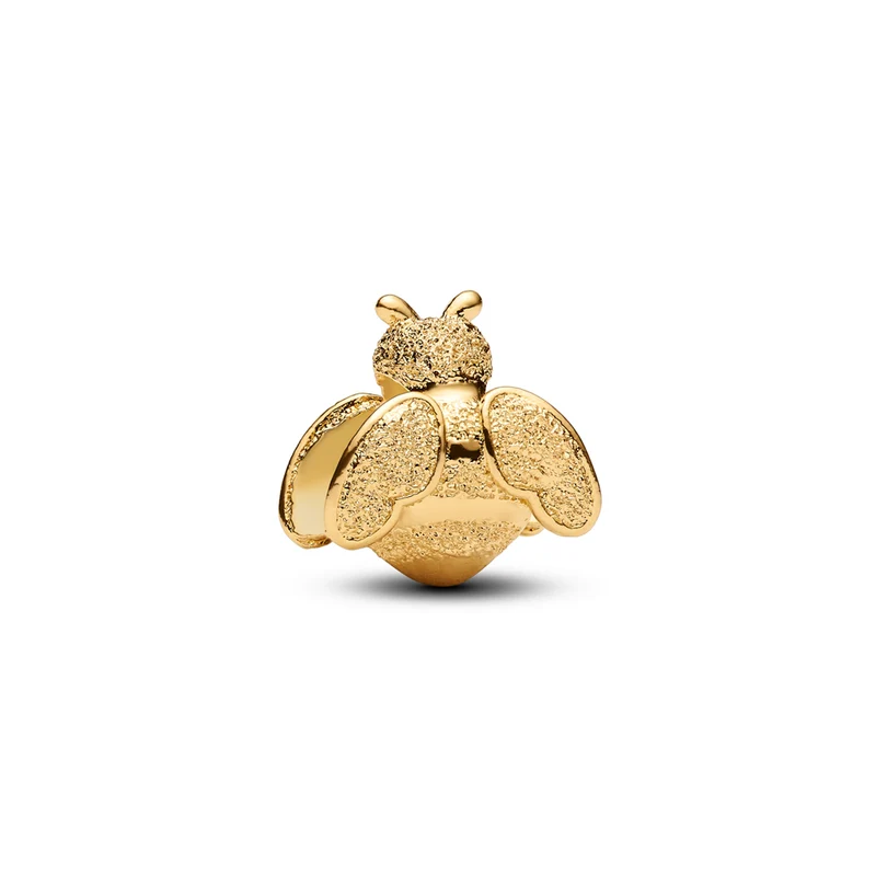 Pandora Moments Gold Plated Textured Bee Mini Charm 764524C00