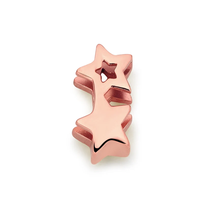 Mesh charm star rosé gold