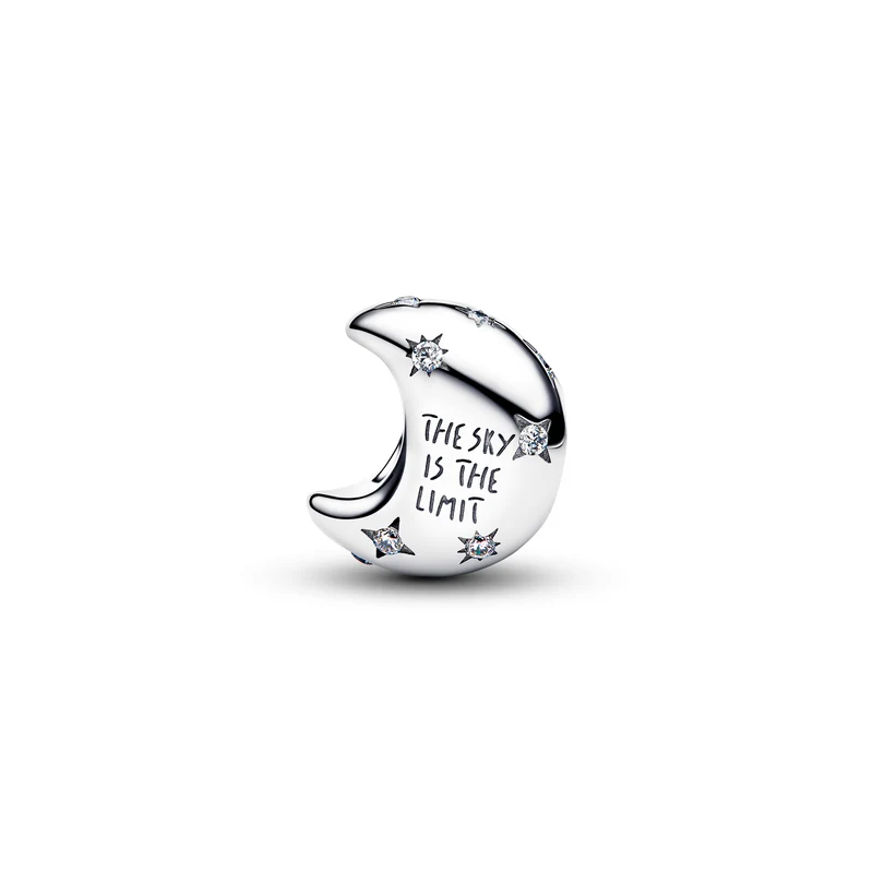 Pandora Moments 925 Sterling Silver Crescent Moon Charm 794254C01