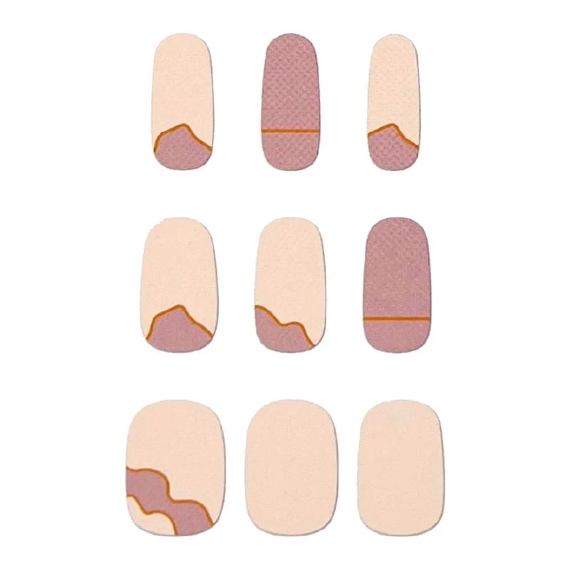 Halbgehärtete Gel-Nagelaufkleber / Selbstklebender Nagellack - Nude Desert (JK-181)