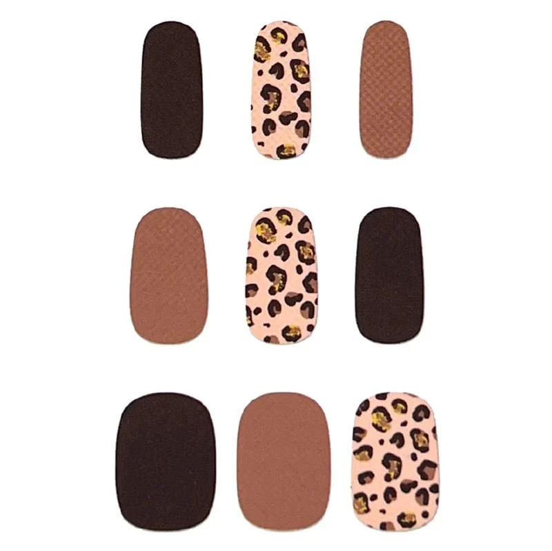 Halbgehärtete Gel-Nagelaufkleber / Selbstklebender Nagellack - Leopard (JK-227)