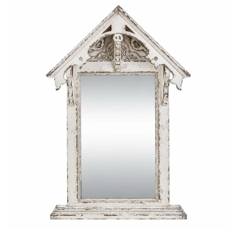 Distressed Steeple Wall Mirror