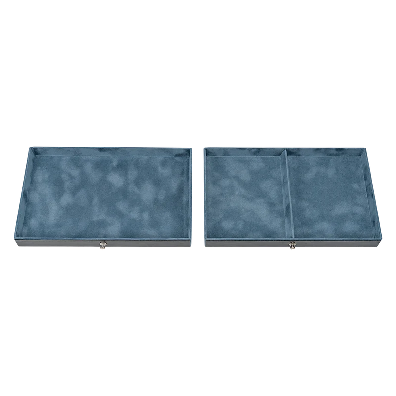 Schmuckkasten Ina florage / navy (Leder)