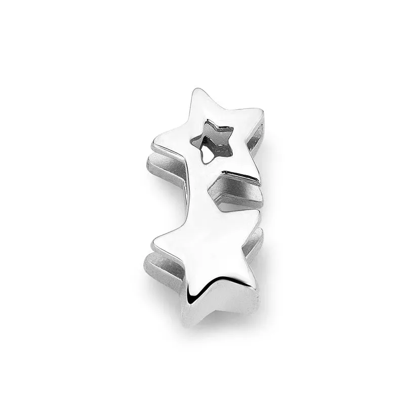 Mesh charm star silver