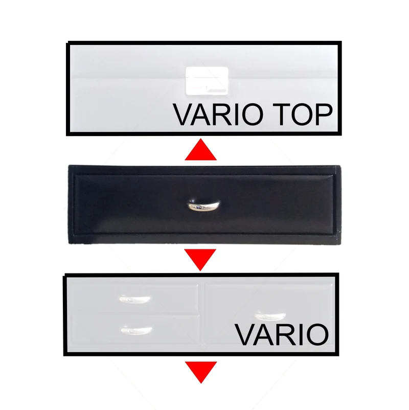 Standard-Modul VARIO Uhren vario / schwarz (Leder)