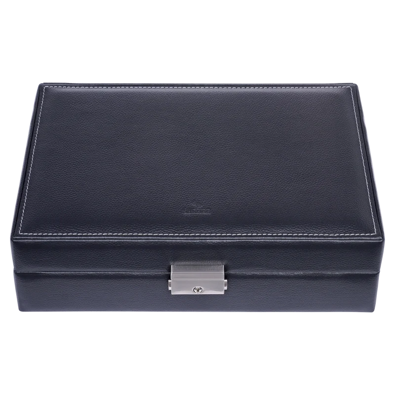 Uhrenetui für 6 Uhren tamigi sport / schwarz (Leder)