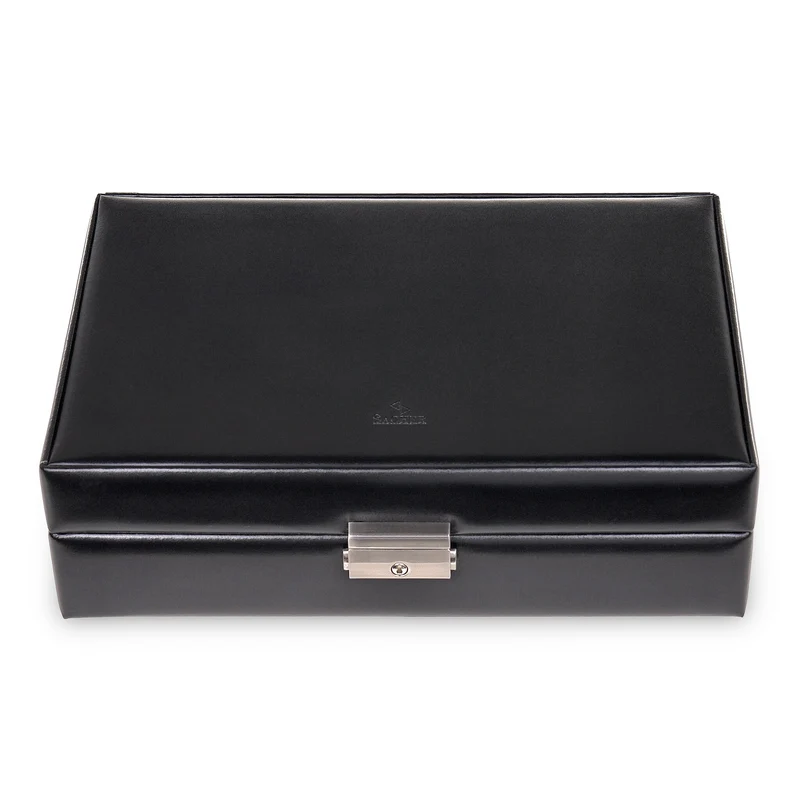 Uhrenetui für 12 Uhren new classic / schwarz (Leder)