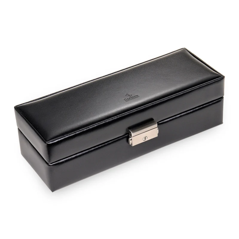 Uhrenetui für 6 Uhren new classic / schwarz (Leder)