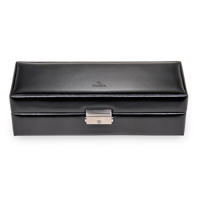 Uhrenetui für 6 Uhren new classic / schwarz (Leder)
