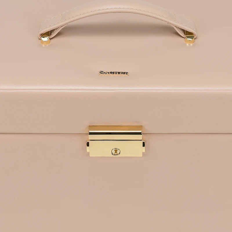 Schmuckkasten Karen pastello / beige (Leder)