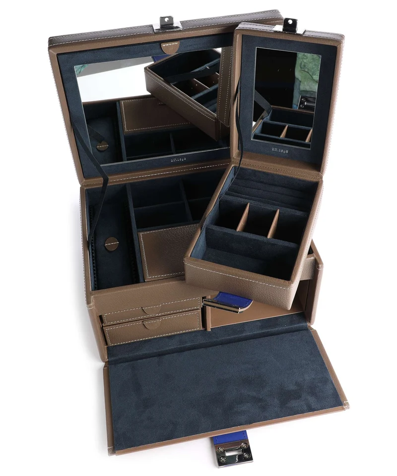 Le Tanneur Large Schmuckkasten taupe