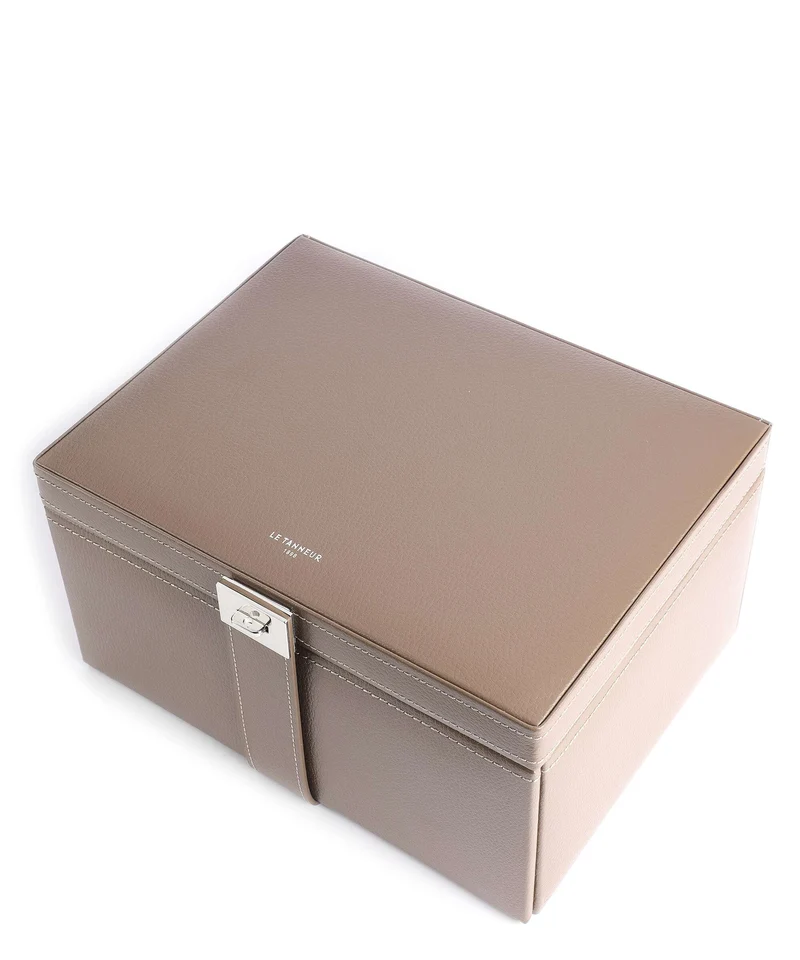 Le Tanneur Large Schmuckkasten taupe