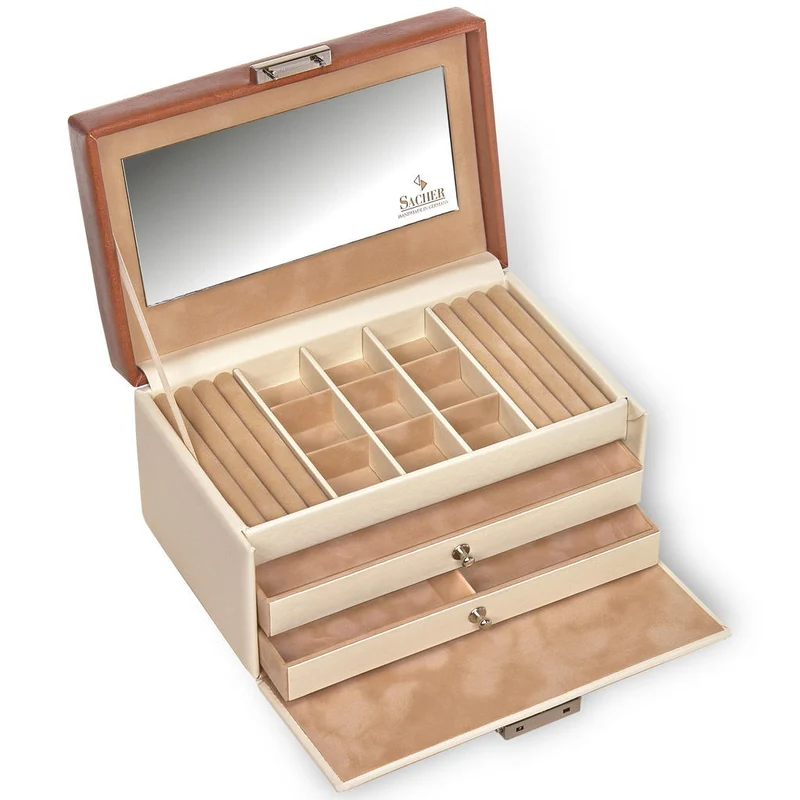 Schmuckkasten Elly travel / cream