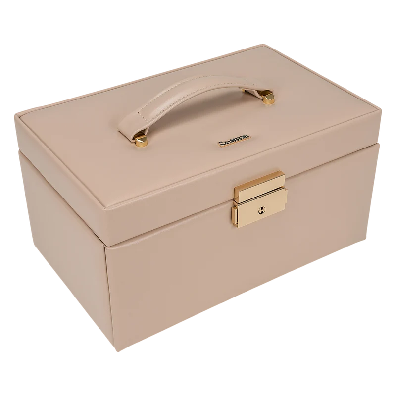 Schmuckkasten Emma pastello / beige (Leder)