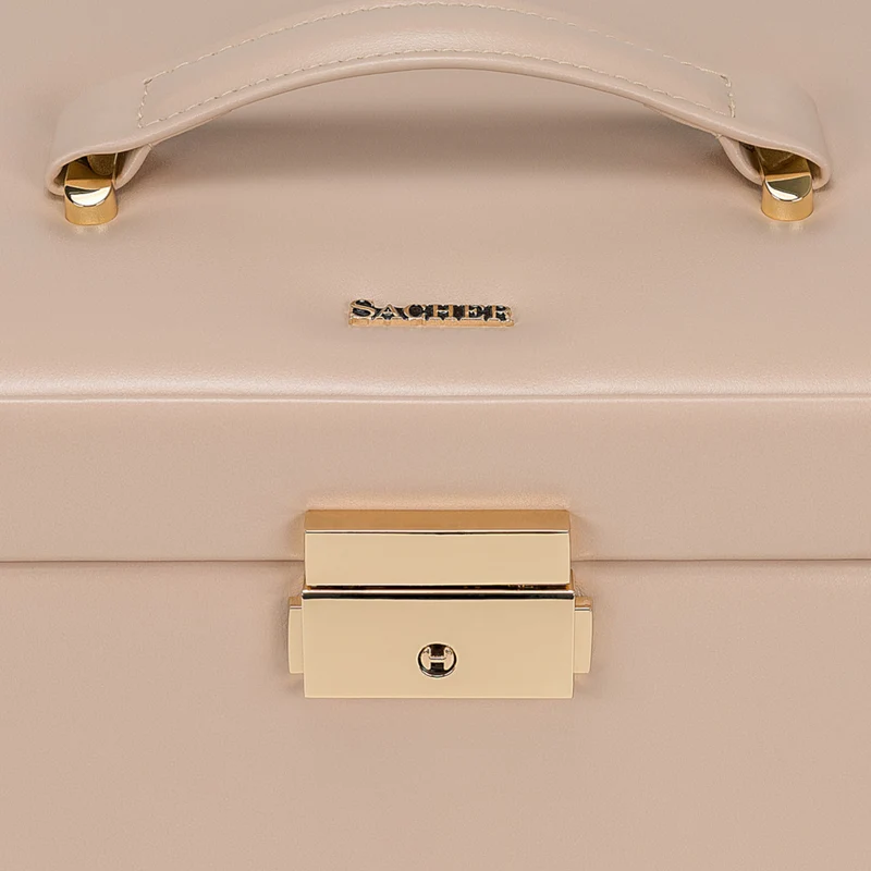 Schmuckkasten Emma pastello / beige (Leder)