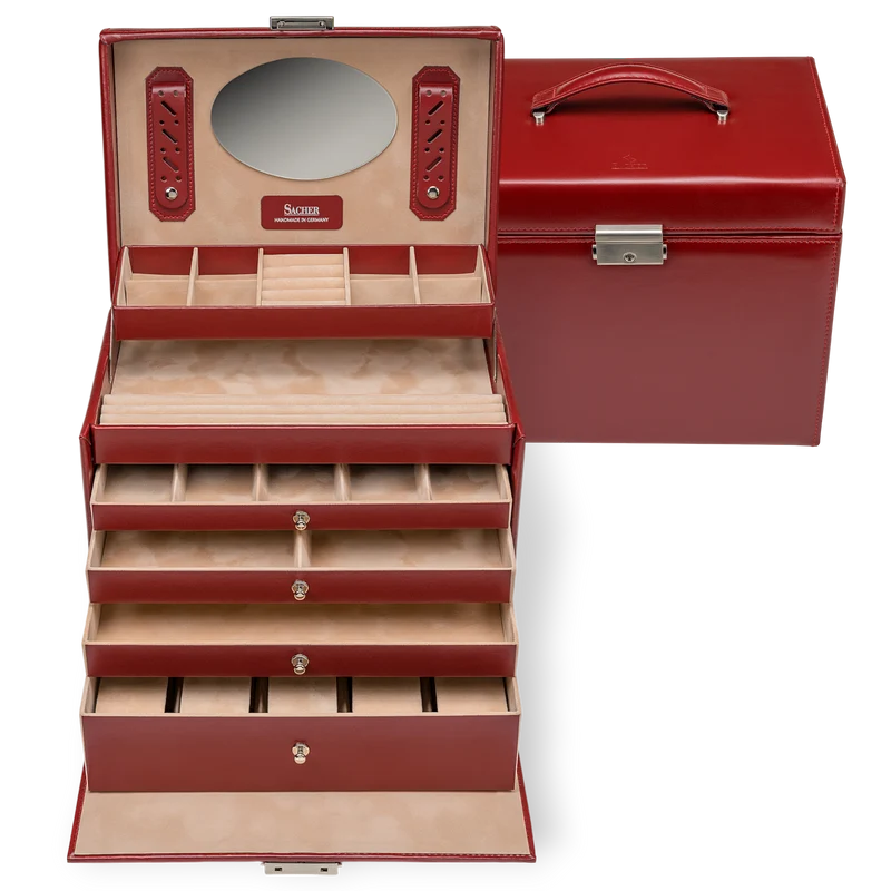 Schmuckkasten Nancy amadora / rot (Leder)
