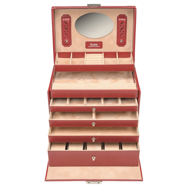 Schmuckkasten Nancy amadora / rot (Leder)