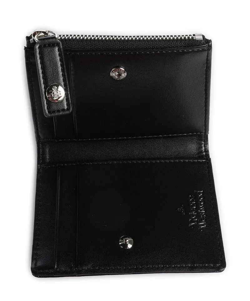 Vivienne Westwood Patent Kreditkartenetui black/diamante orb