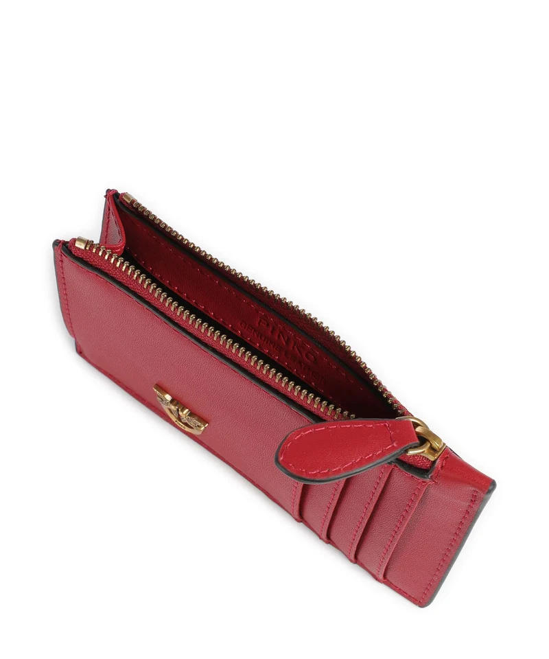 Pinko Airone Kreditkartenetui rosso rio/antique gold