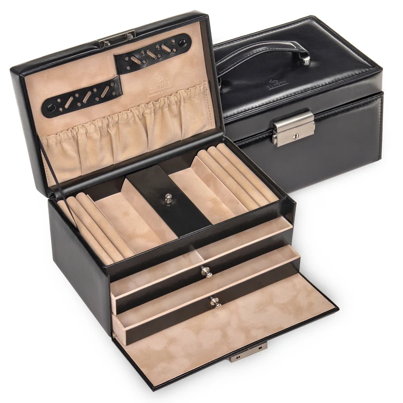 Schmuckkasten Eva new classic / schwarz