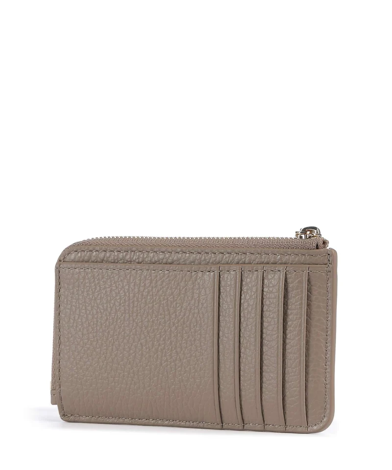 Coccinelle Metallic Soft Kreditkartenetui warm taupe