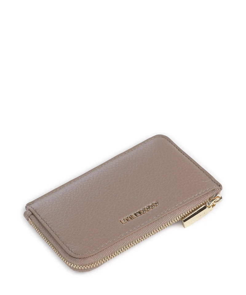 Coccinelle Metallic Soft Kreditkartenetui warm taupe