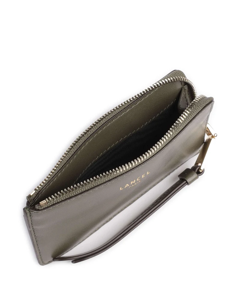Lancel Origami Kreditkartenetui dark khaki
