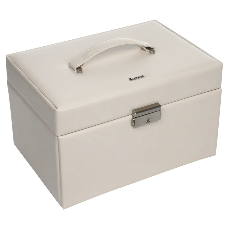 Schmuckkasten Jasmin elegance / ivory (Vollrindleder)