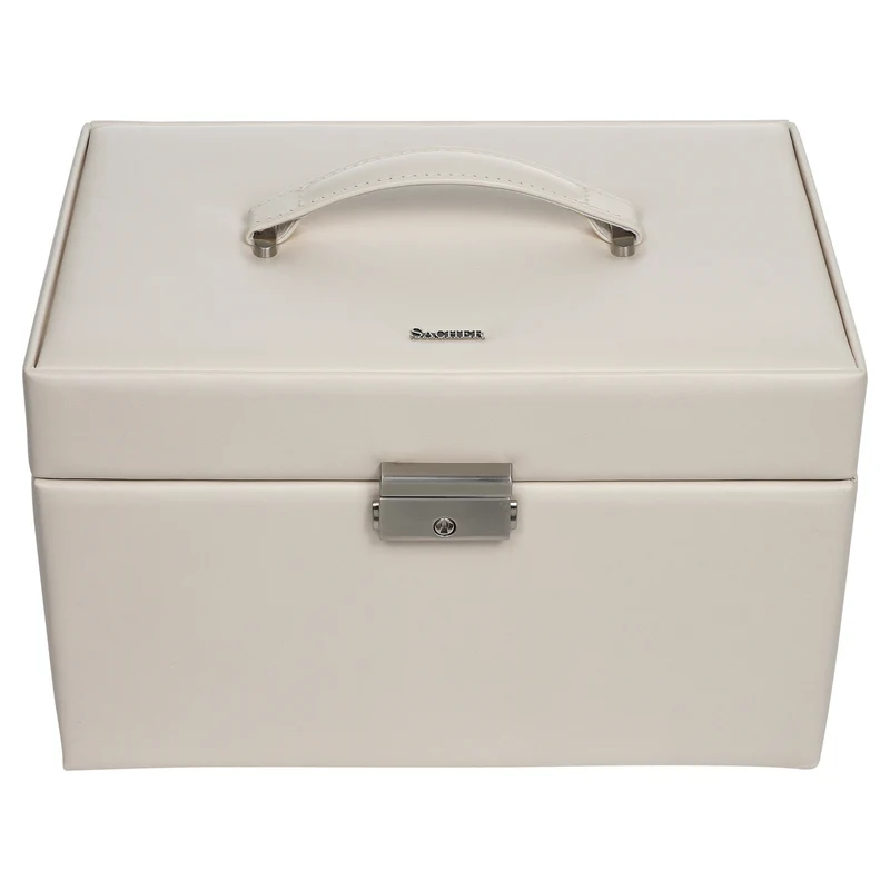 Schmuckkasten Jasmin elegance / ivory (Vollrindleder)