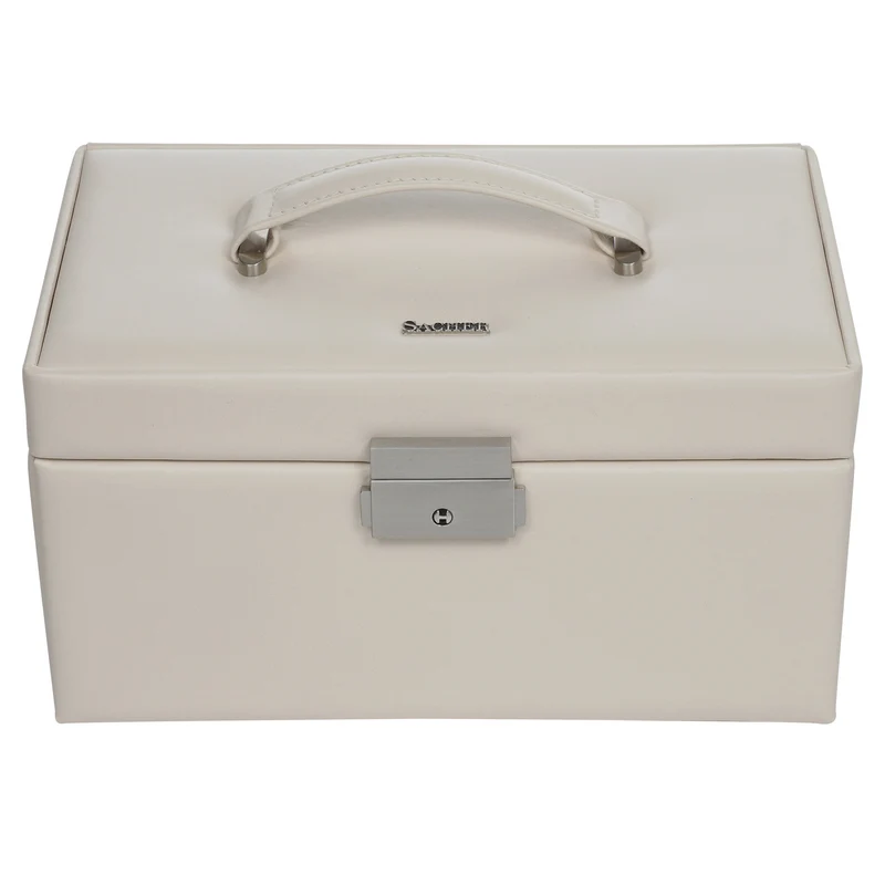 Schmuckkasten Elly elegance / ivory (Vollrindleder)