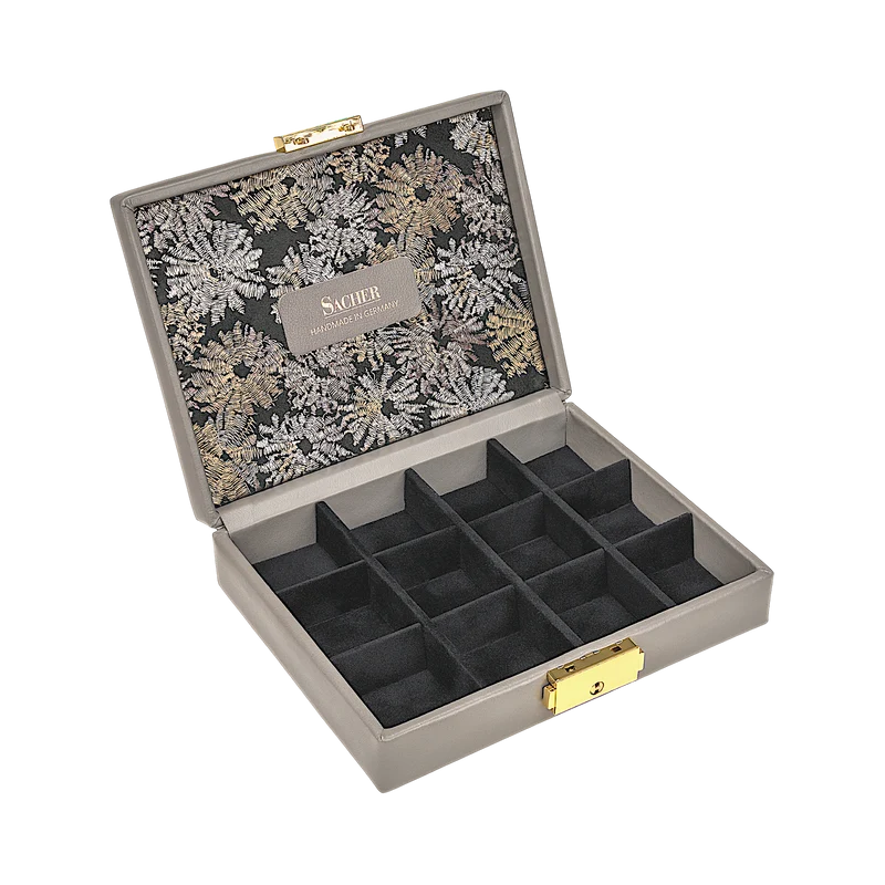 Etui fleur venice / grau (Leder)