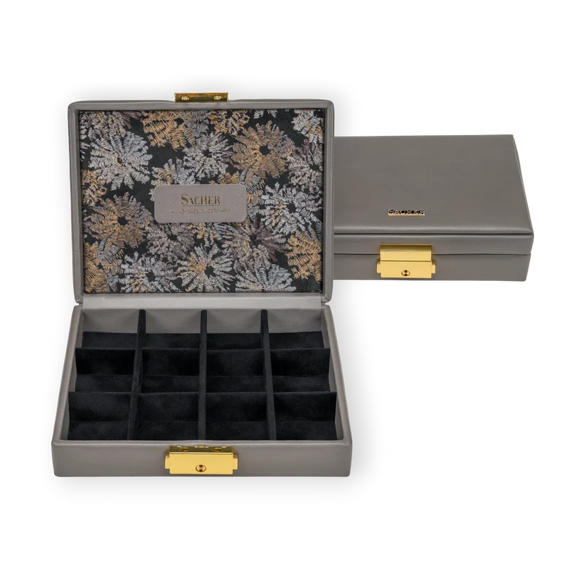 Etui fleur venice / grau (Leder)