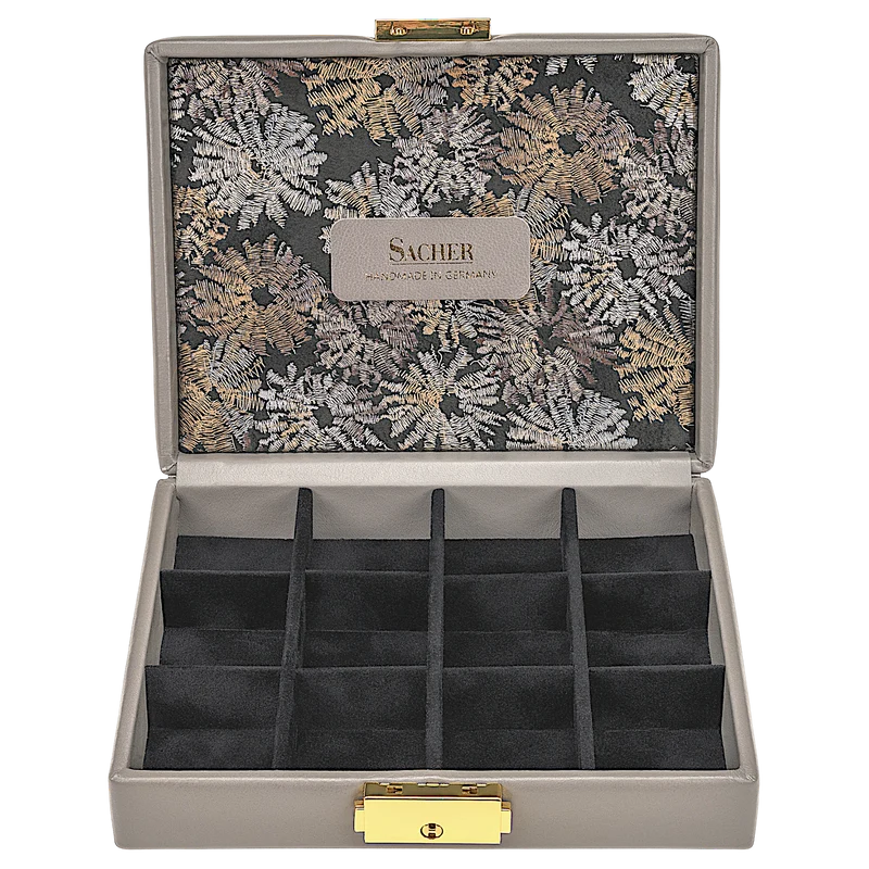 Etui fleur venice / grau (Leder)