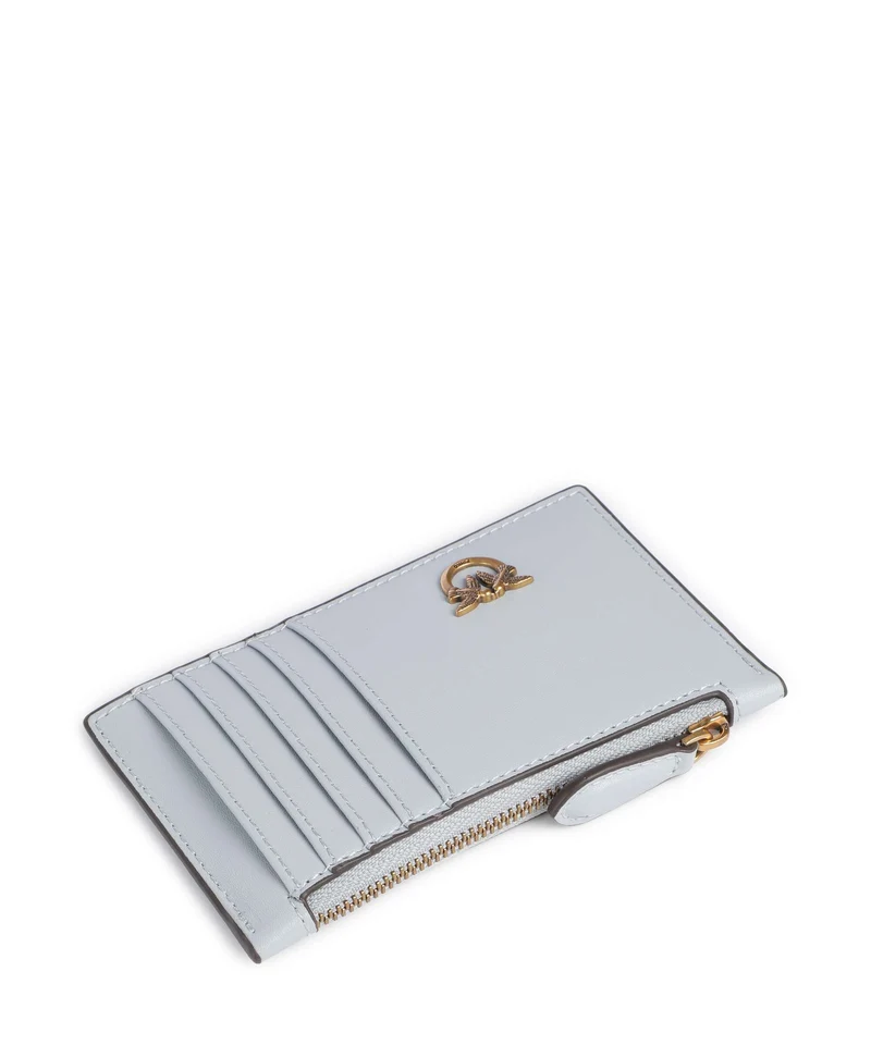 Pinko Airone Kreditkartenetui azzurro celeste/antique gold