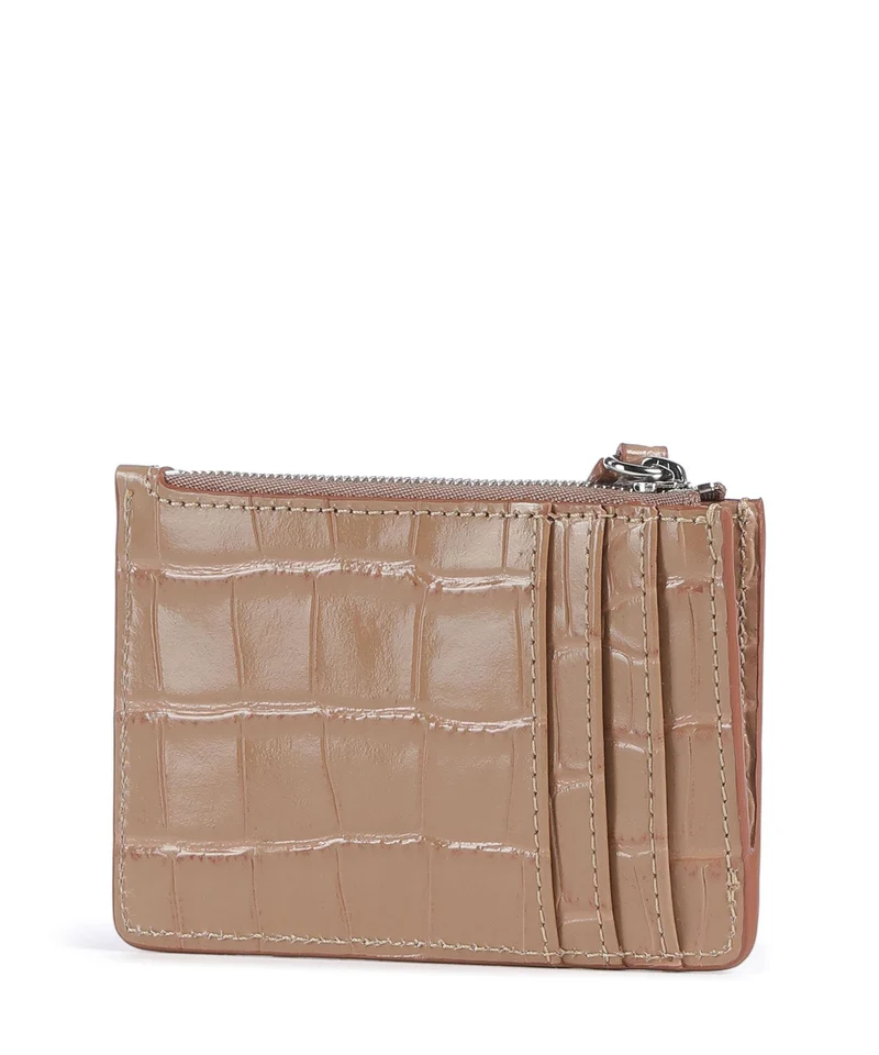 Vivienne Westwood Embossed Croc Slim Kreditkartenetui dusty pink