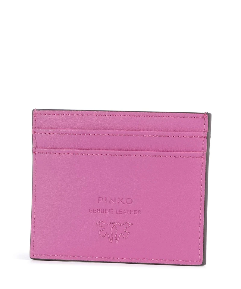Pinko Kreditkartenetui rosa flogo/antique gold