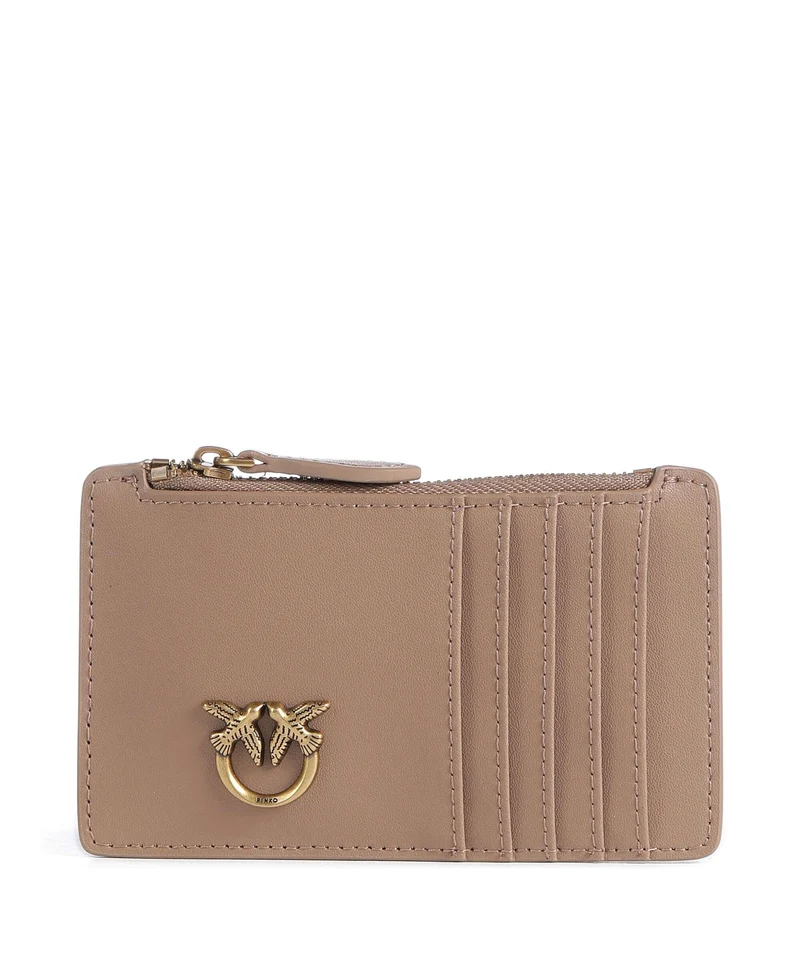 Pinko Airone Kreditkartenetui biscotto zenzero/antique gold