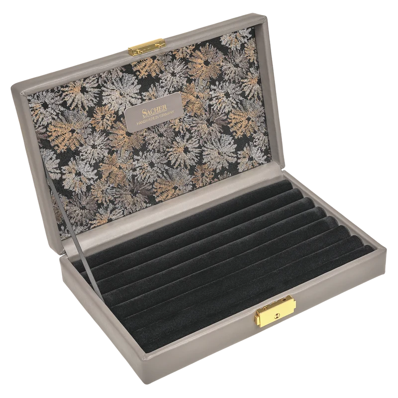 Ringetui fleur venice / grau (Leder)