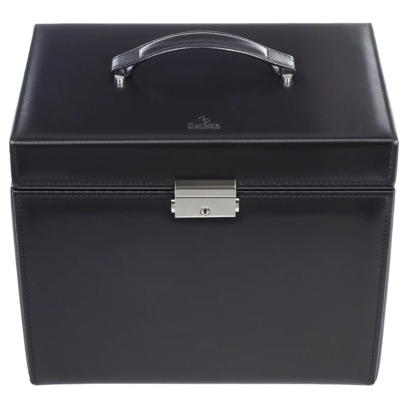 Schmuckkasten Nina new classic / schwarz (Leder)