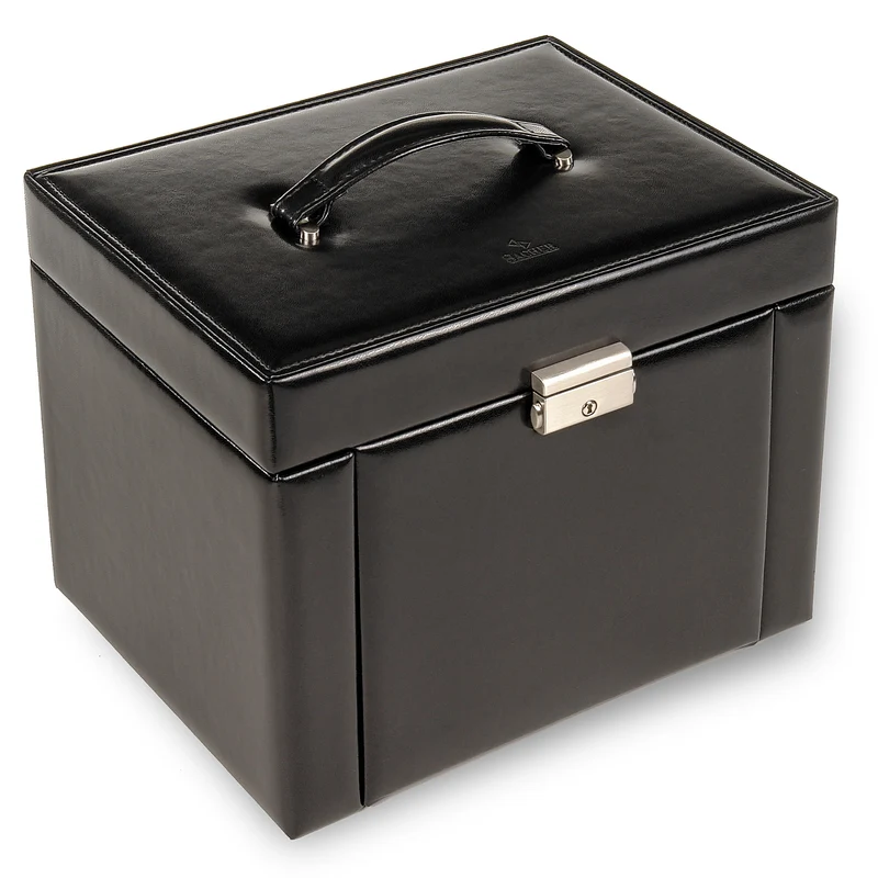 Schmuckkasten Marta new classic / schwarz (Leder)