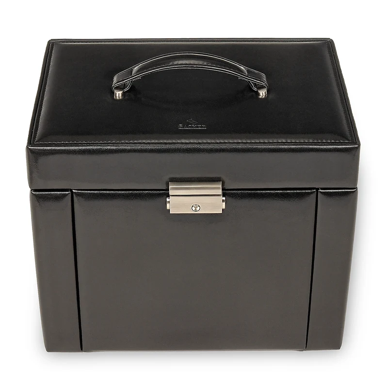 Schmuckkasten Marta new classic / schwarz (Leder)