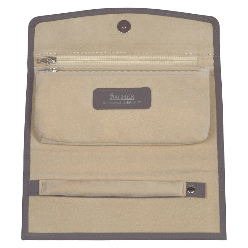 Schmuckrolle fleur venice / grau (Leder)
