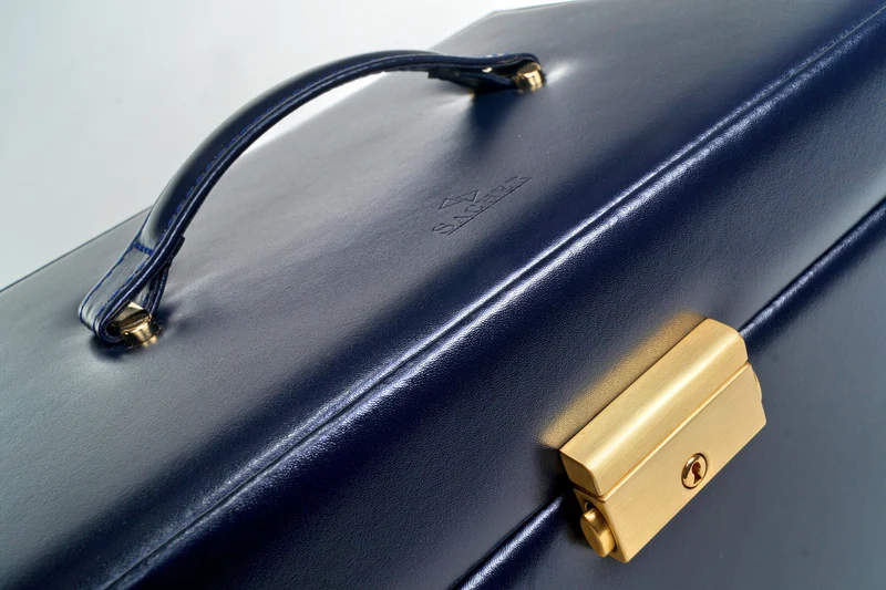 Schmuckkasten Elly acuro / navy (Leder)