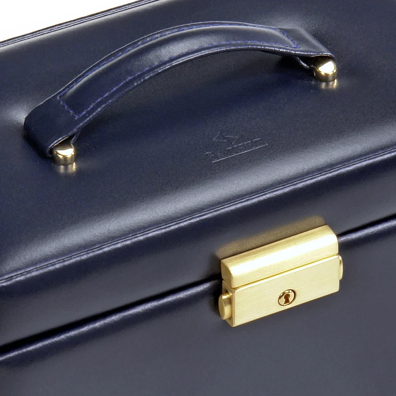 Schmuckkasten Elly acuro / navy (Leder)