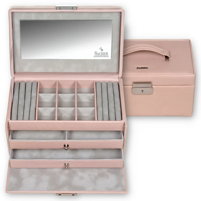 Schmuckkasten Elly pastello / rosé (Leder)