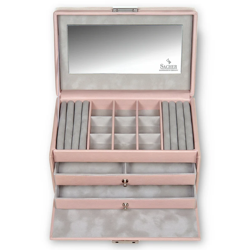 Schmuckkasten Elly pastello / rosé (Leder)