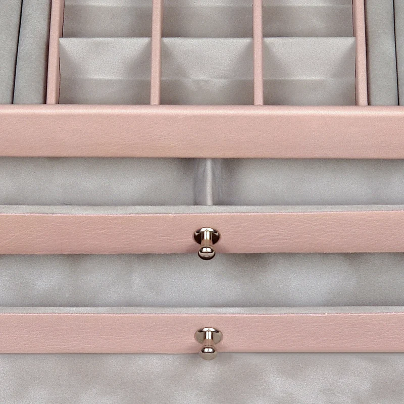 Schmuckkasten Elly pastello / rosé (Leder)