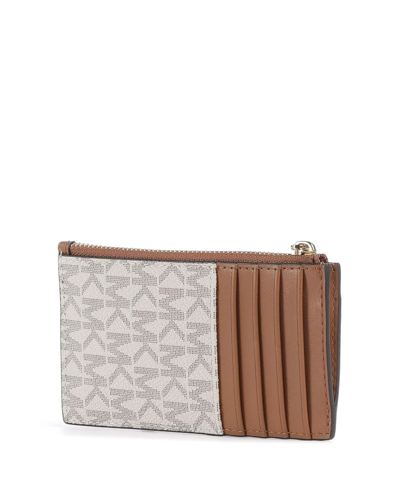 Michael Kors Jet Set Kreditkartenetui vanilla/acorn