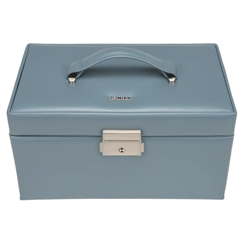 Schmuckkasten Elly pastello / hellblau (Leder)