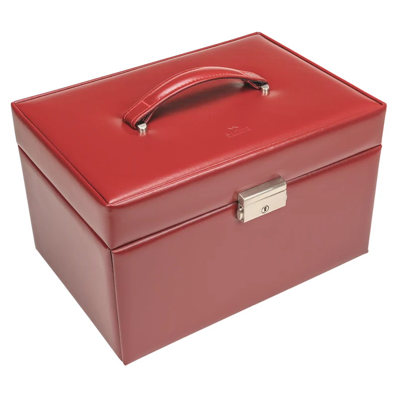 Schmuckkasten Lena amadora / rot (Leder)